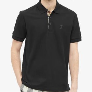 Burberry Black Eddie Polo Shirt Men’s Small